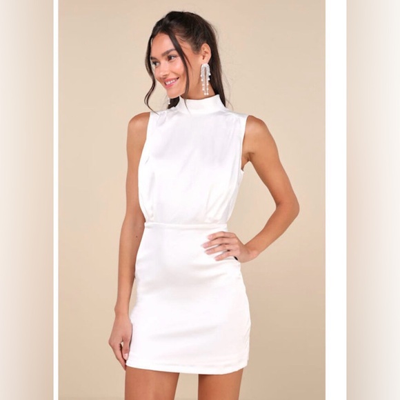 Lulus Dresses & Skirts - Lulu's Chic White Sleeveless Mini Dress